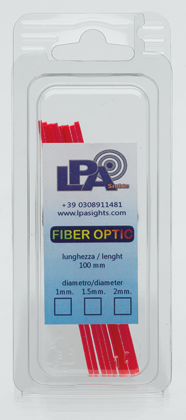 Fiber optic replacement rod | 10-piece set - Red 1.0 mm - Ubitzu