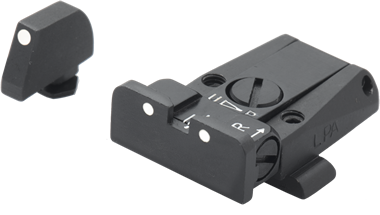 Glock [G17 G19 G26 & other] regulowane przyrządy celownicze | białe kropki - Ubitzu