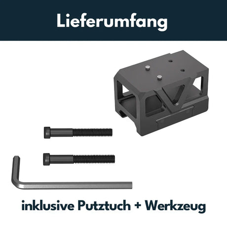 Picatinny red dot mount with raiser [32 mm] | C-More RTS footprint - Ubitzu