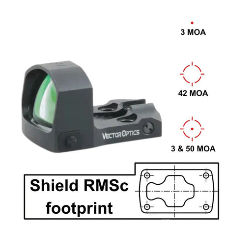 Vector Optics Frenzy-S 1x17x24 MOS Multi Reticle kolimator - Ubitzu